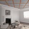 Ekena Millwork 66 56W x 66 56H x 14T Large Marrakesh Decorative Fretwork Wood Ceiling Panels, Cherry CELW67X67X0250MRKCH - alternate 1